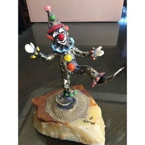 Ron Lee Vintage 1980 Dancing‎ Clown Signed Ron 80